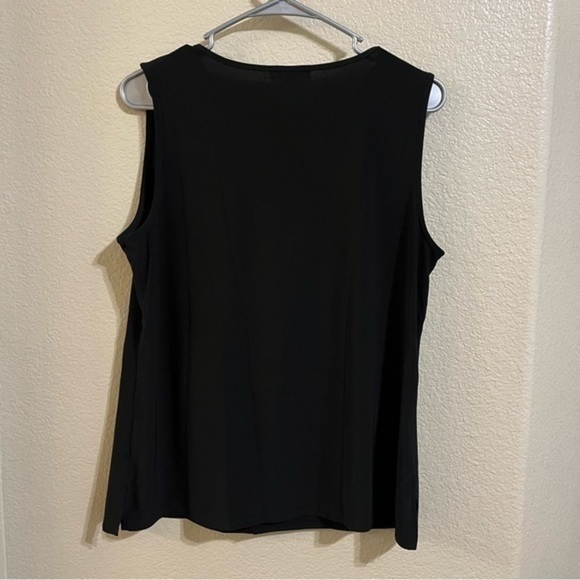 Ruffle front sleeveless top - Picture 2 of 4